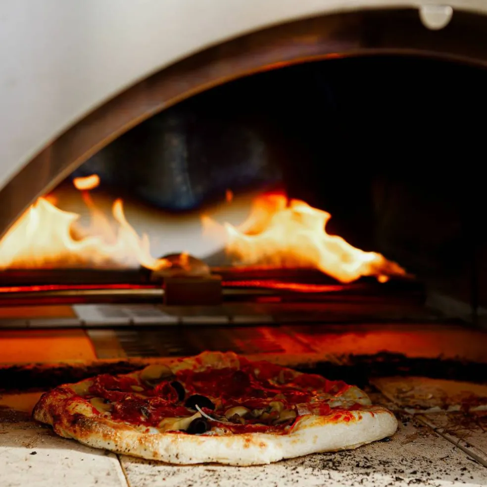 Pizzaugn ved/gas