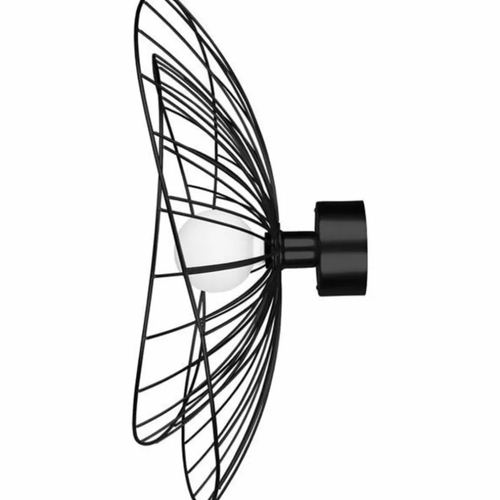 Plafond/vägglampa, 60 cm, svart