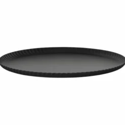 Pleats bricka 23 cm, svart