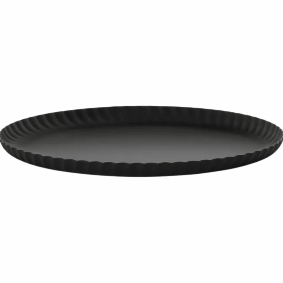 Pleats bricka 31 cm, svart