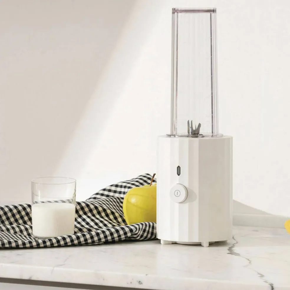Plissé Personal Blender elektrisk hackare, vit
