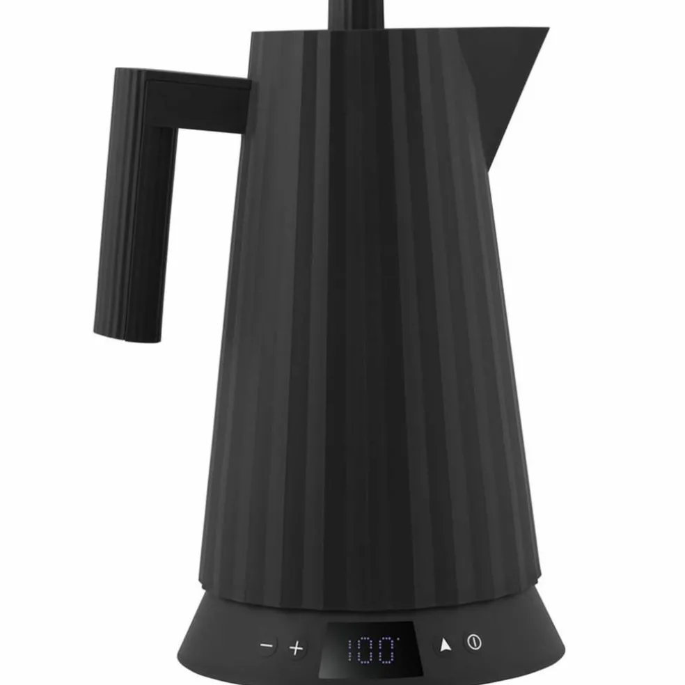 Plissé Vattenkokare med temperaturkontroll 1,7 liter, svart