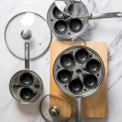 Pocheringsgryta 6 ägg, non-stick beläggning