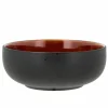 Poke-/ramenskål 18 cm, svart/bärnsten