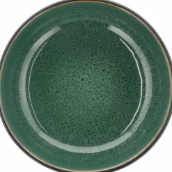 Poke-/ramenskål 18 cm, svart/grön