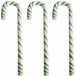 Polkagriskäpp 170 mm 3-pack, vit/grön