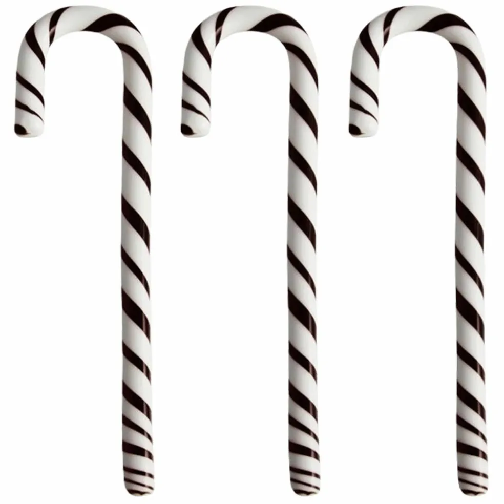 Polkagriskäpp 170 mm 3-pack, vit/grön