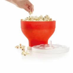 Popcornmaker XL + 4 skålar, röd