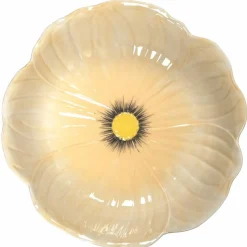 Poppy kakfat på fot 26 cm, beige
