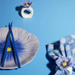 Poppy servettring 2-pack, blå