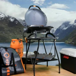 900 portabel gasolgrill, orange