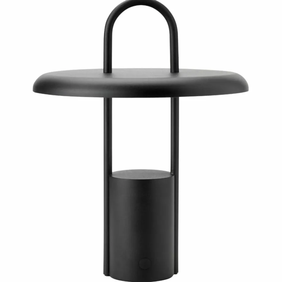Portabel LED-lampa 33,5 cm, svart