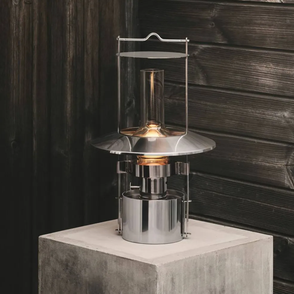 Portabel skeppslampa 43 cm, stål