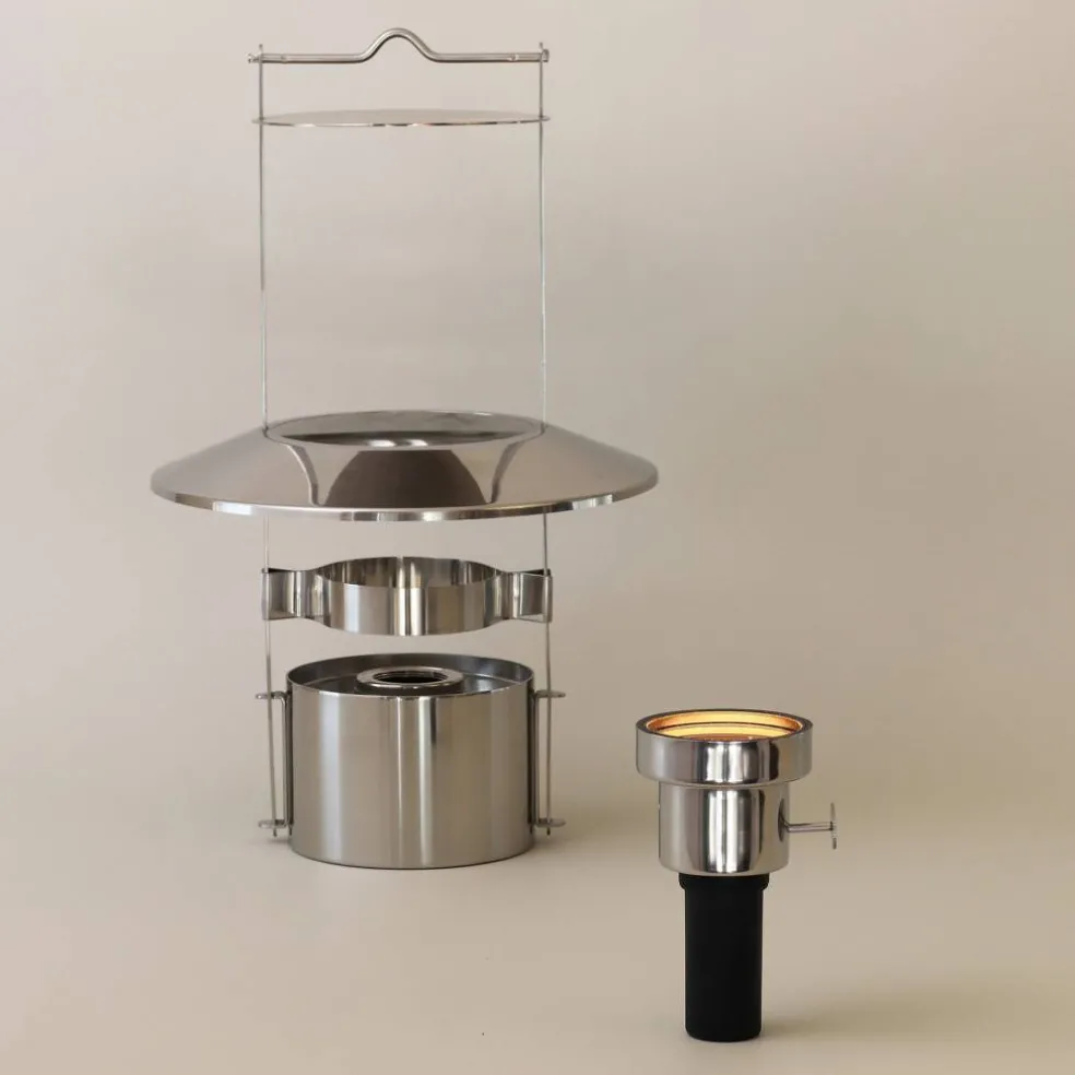 Portabel skeppslampa 43 cm, stål