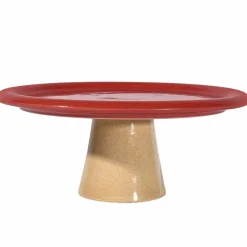 Porto kakfat 26,5 x 11 cm, röd/beige