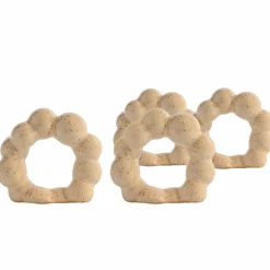 Porto servettring 4-pack, beige