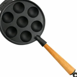 Äppelskivepanna i gjutjärn 21 cm