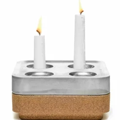 Presentkit, fyran korkskål, polerad svart