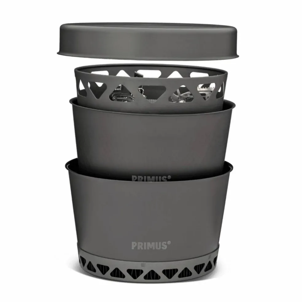 PrimeTech Stove Set stormkök 2 st kastruller 2,3 liter + stekpanna