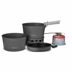 PrimeTech Stove Set stormkök 2 st kastruller 2,3 liter + stekpanna