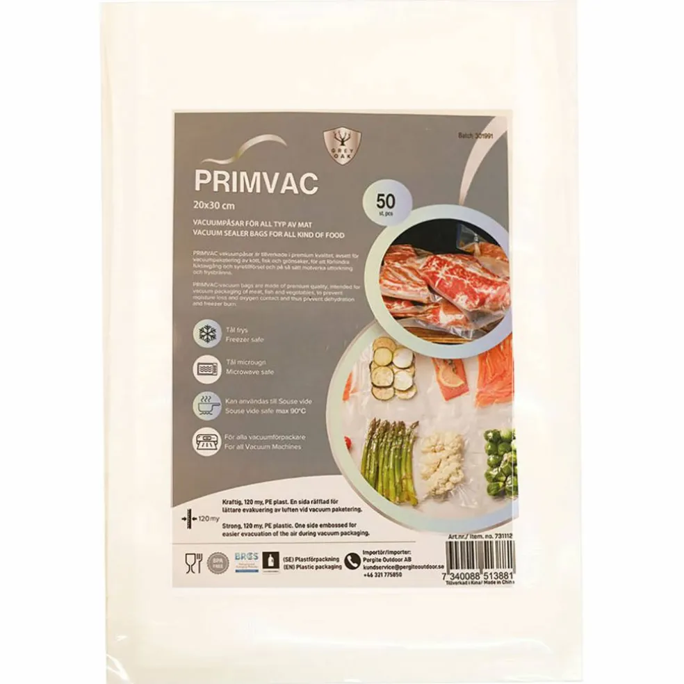 Primvac vakuumpåsar 25 × 35 cm 50-pack
