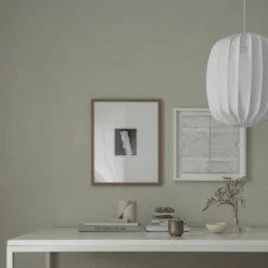 Prisma taklampa i linne 45 cm, vit