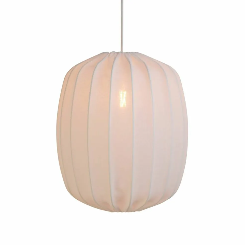 Prisma taklampa i linne 45 cm, vit