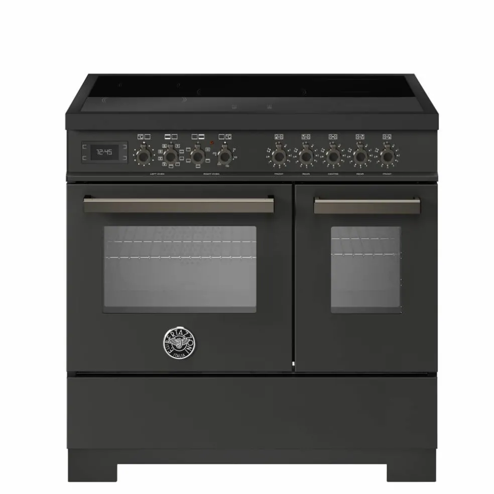 Professional PRO95I2EGIT2 induktionsspis 90 cm med 5 zoner och 2 ugnar, gul