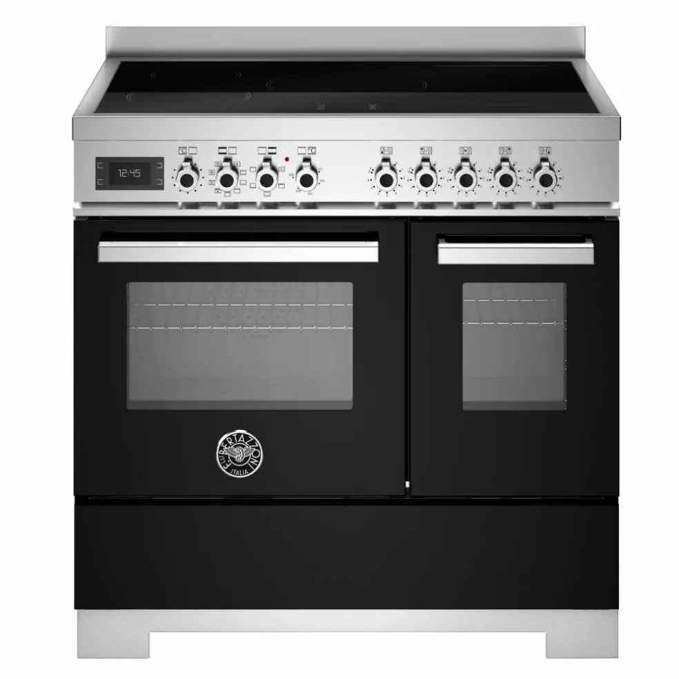 Professional PRO95I2EGIT2 induktionsspis 90 cm med 5 zoner och 2 ugnar, gul