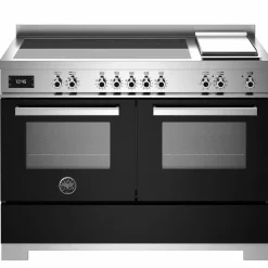 Professional PRO125I2EGIT2 induktionsspis 120 cm 5 zoner, elektriskt stekbord och 2 ugnar, gul