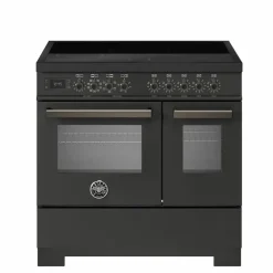 Professional PRO95I2ENET2 induktionsspis 90 cm med 5 zoner och 2 ugnar, svart