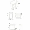 Professional PRO95I2EROT2 induktionsspis 90 cm med 5 zoner och 2 ugnar, röd