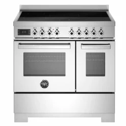 Professional PRO95I2EROT2 induktionsspis 90 cm med 5 zoner och 2 ugnar, röd