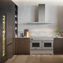 Professional PRO125I2EXT2 induktionsspis 120 cm med 5 zoner, elektriskt stekbord och 2 ugnar, rostfritt stål