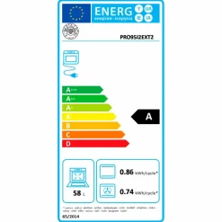 Professional PRO95I2EXT2 induktionsspis 90 cm med 5 zoner och 2 ugnar & REF904FFNXTC kyl/frys, rostfritt stål