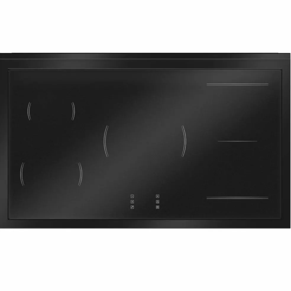 Professional PRO105I2EXT2 induktionsspis 100 cm med 5 zoner och 2 ugnar, rostfritt stål