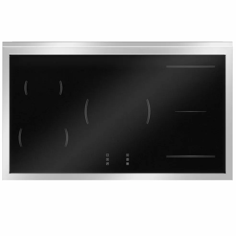 Professional PRO105I2EXT2 induktionsspis 100 cm med 5 zoner och 2 ugnar, rostfritt stål