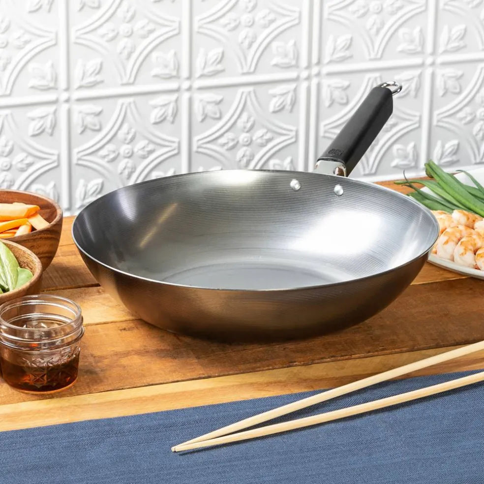 Professional Stir Fry-Pan, kolstål