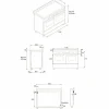 PRO126G2EROT2 Professional gasspis 120 cm med 6 brännare, elektriskt stekbord och 2 ugnar, röd