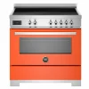 PRO95I1EART2 Professional induktionsspis 90 cm med 5 zoner och 1 ugn, orange