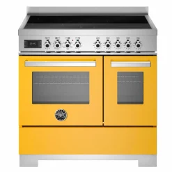PRO95I2EBIT2 Professional induktionsspis 90 cm med 5 zoner och 2 ugnar, vit