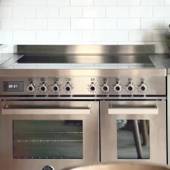 PRO95I2EBIT2 Professional induktionsspis 90 cm med 5 zoner och 2 ugnar, vit