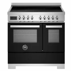 PRO95I2EBIT2 Professional induktionsspis 90 cm med 5 zoner och 2 ugnar, vit
