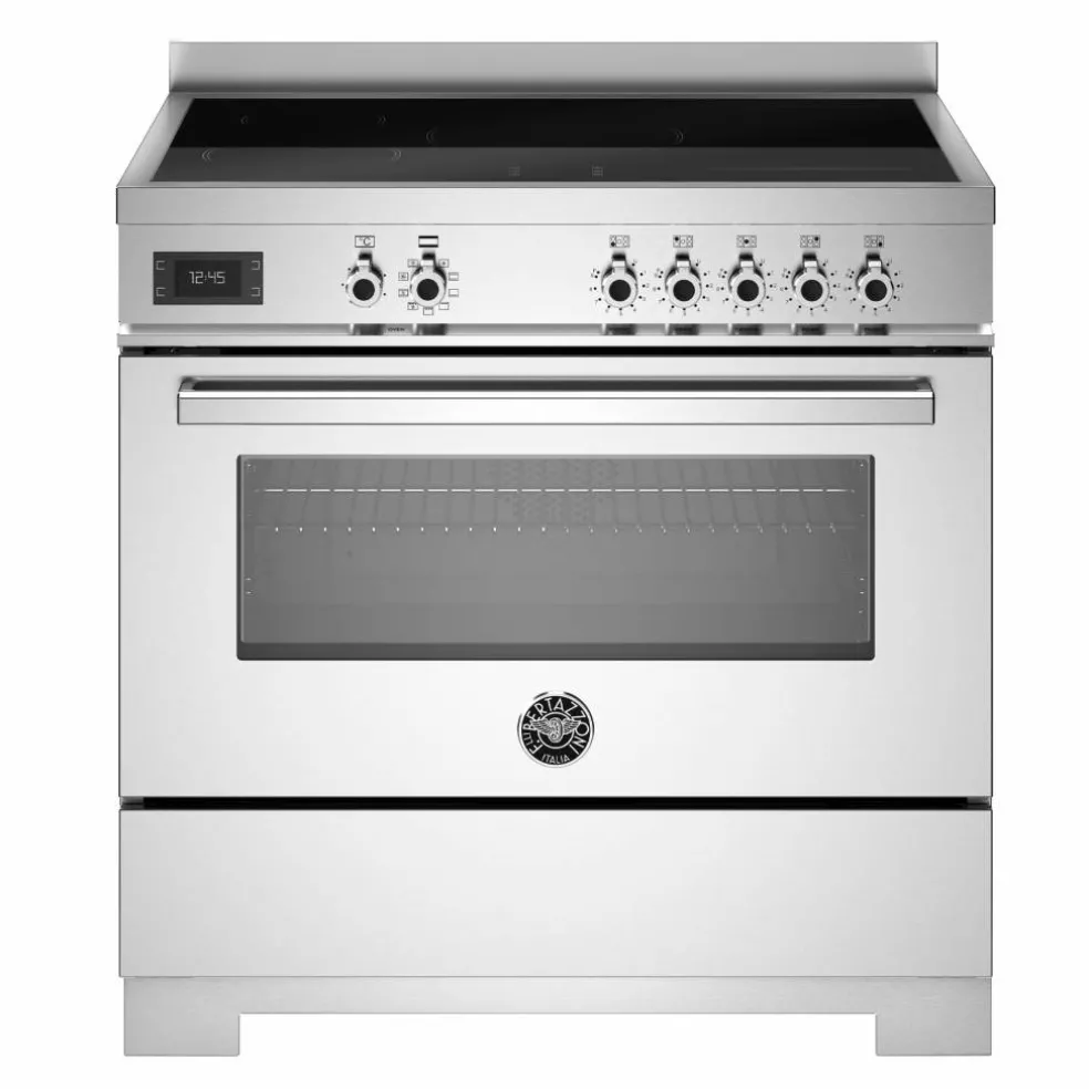 PRO95I1ECAT2 Professional induktionsspis 90 cm med 5 zoner och 1 ugn, carbonio