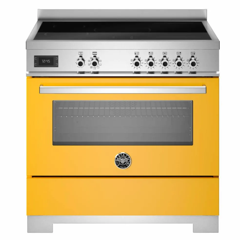 PRO95I1ECAT2 Professional induktionsspis 90 cm med 5 zoner och 1 ugn, carbonio