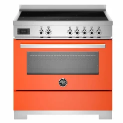 PRO95I1ECAT2 Professional induktionsspis 90 cm med 5 zoner och 1 ugn, carbonio