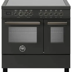 PRO95I2ECAT Professional induktionsspis med dubbelugn, 90 cm, matt svart