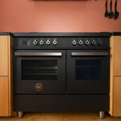 PRO105I2ECAT Professional induktionsspis med dubbelugn, 100 cm, svart