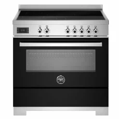 PRO95I1ENET2 Professional induktionsspis 90 cm med 5 zoner och 1 ugn, svart