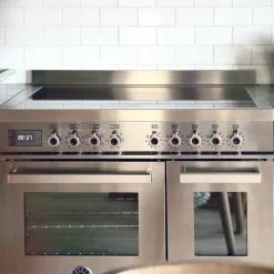 PRO95I2ENET Professional induktionsspis med dubbelugn, 90 cm, svart
